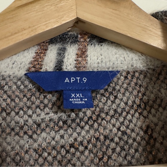 🖤 🌟BOGO 50% off🌟 Apt9 Plaid Sweater Coatigan sz XXL - Picture 6 of 10